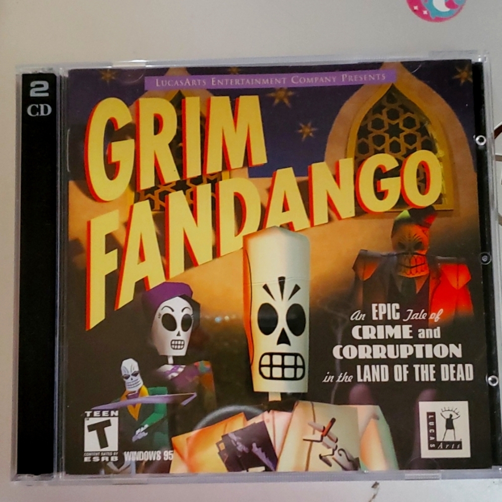 Computer Game - Grim Fandango (Jewel Case) - 1997 LucasArts Entertainment